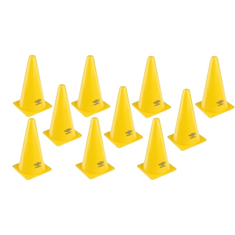 Umbro - Set van 10 trainingskegels (geel) (2)