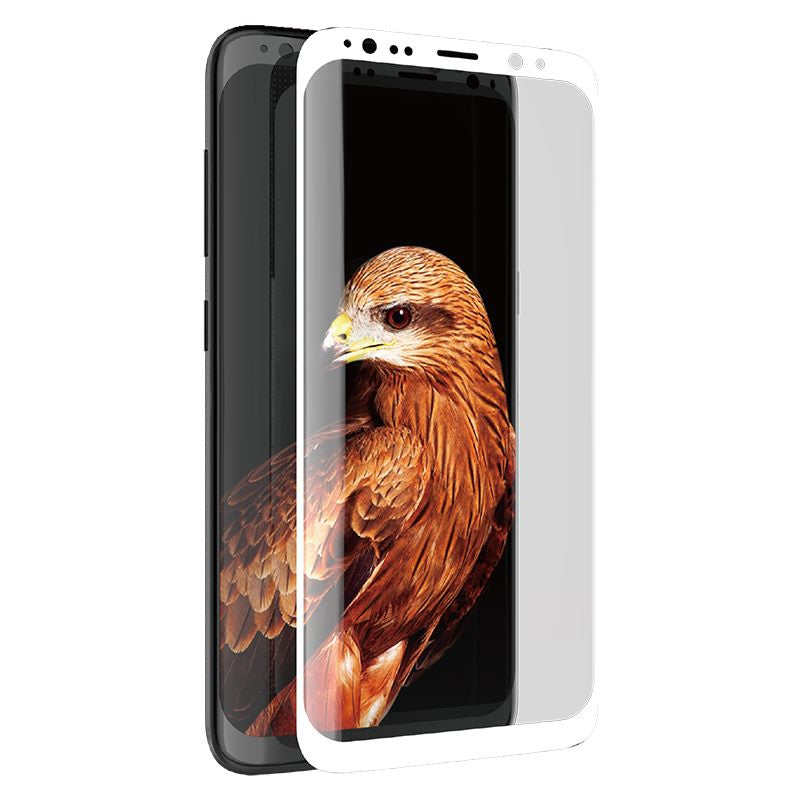 X-Doria Armour 3D Glass - Gehard Glas 9H Schermbeschermer voor Samsung Galaxy S8+ (Witte Rand)
