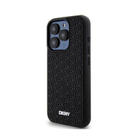 DKNY 3D Rubber Repeat Pattern - Hoesje voor iPhone 15 Pro Max (Zwart) (2)