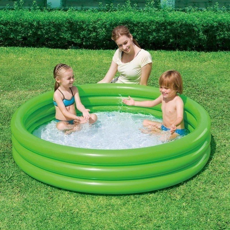Bestway - Opblaasbaar zwembad met drie ringen 152x30cm (groen) (2)