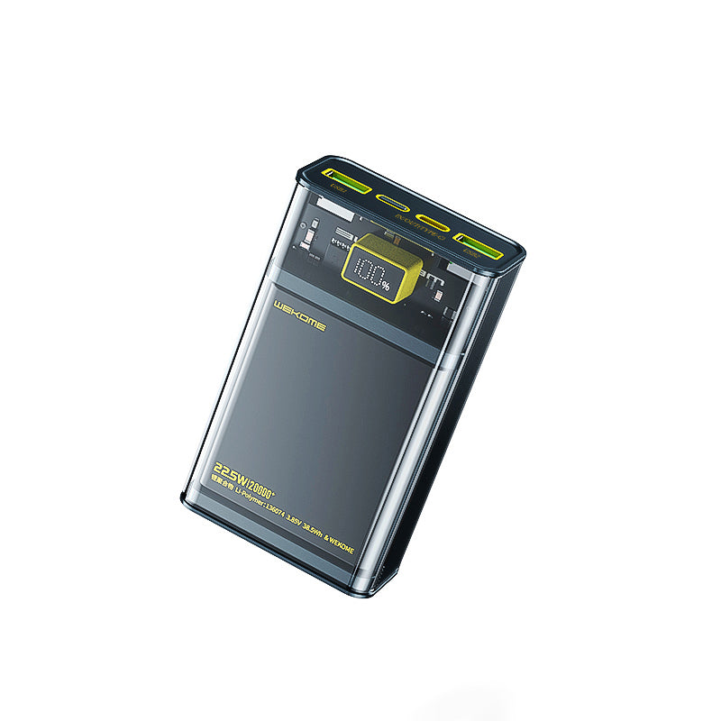 WEKOME WP-321 Vanguard Series - Powerbank 20000 mAh Super Charging PD 20W + QC 22,5W (zwart / transparant)