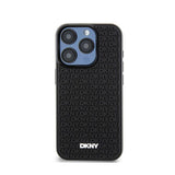 DKNY 3D Rubber Repeat Pattern - Hoesje voor iPhone 15 Pro Max (Zwart) (3)