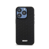 DKNY 3D Rubber Repeat Pattern - Hoesje voor iPhone 15 Pro Max (Zwart) (3)