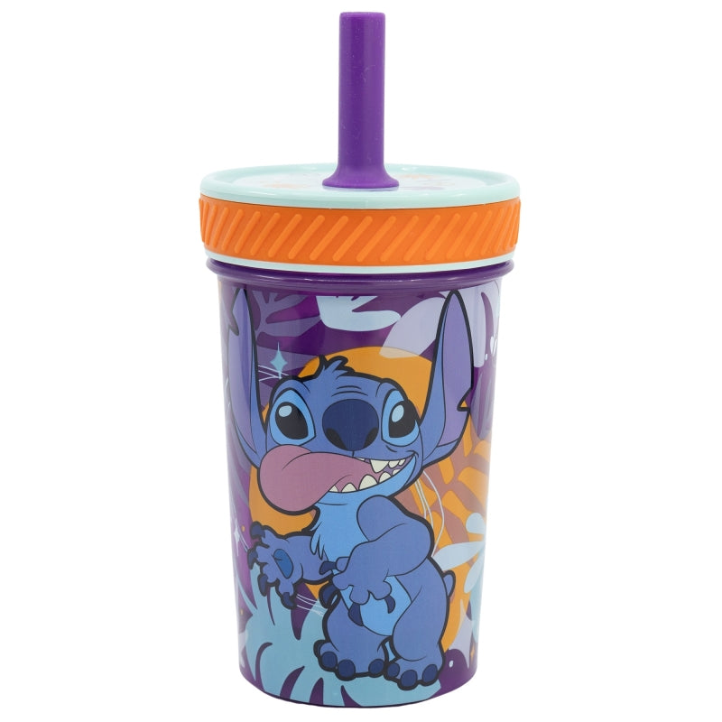 Disney Stitch - Dropsafe antilekbeker met siliconen rietje uit de Aloha-collectie 370 ml