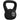 Kettlebell 14 kg gewicht-halter gevuld met zand voor beginners zwart