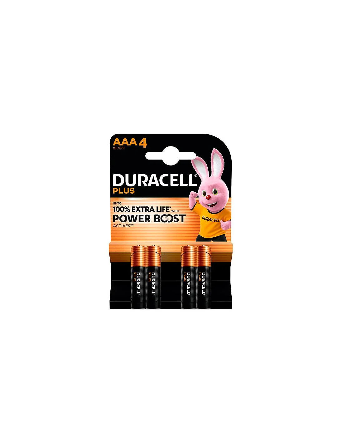 Duracell Plus Aaa Pak van 4 batterijen Lr3