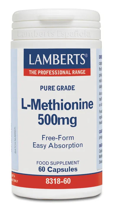 Lamberts L-Methionine 500 mg 60 Capsules