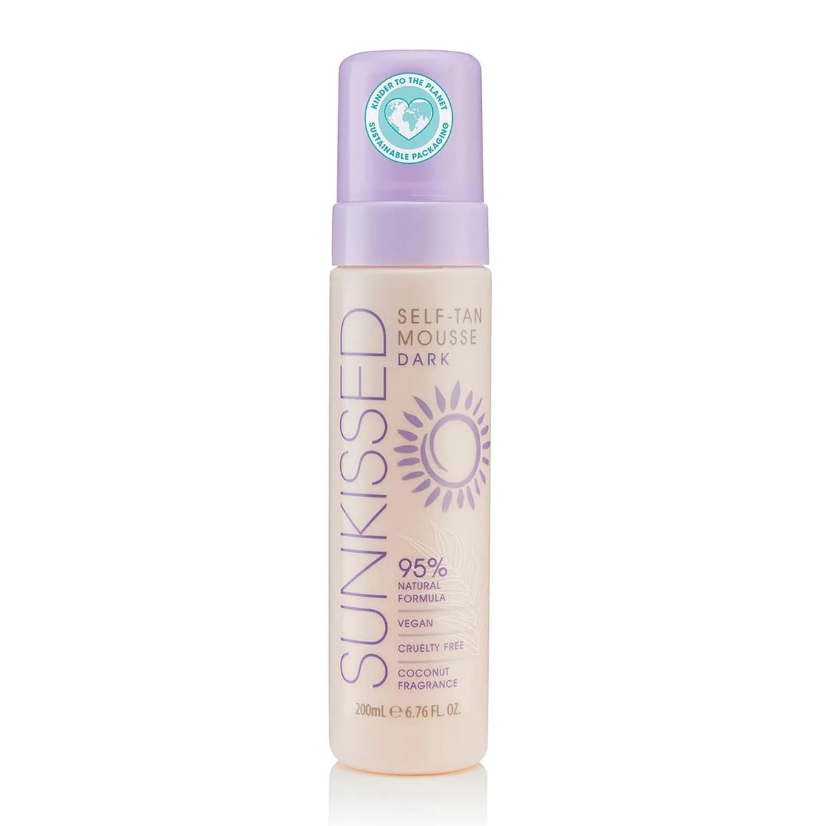 Sunkissed Self-Tan Mousse Dark Kokosgeur 200ml