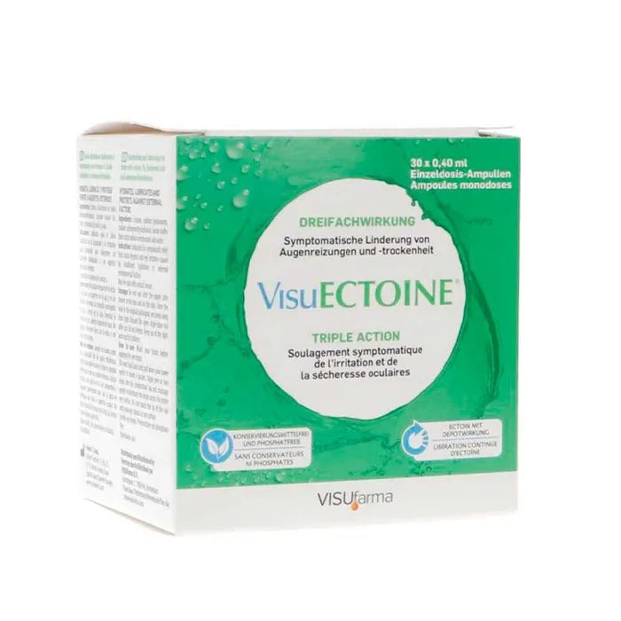 Visufarma Visuectoina drievoudige werking 30 enkelvoudige doses