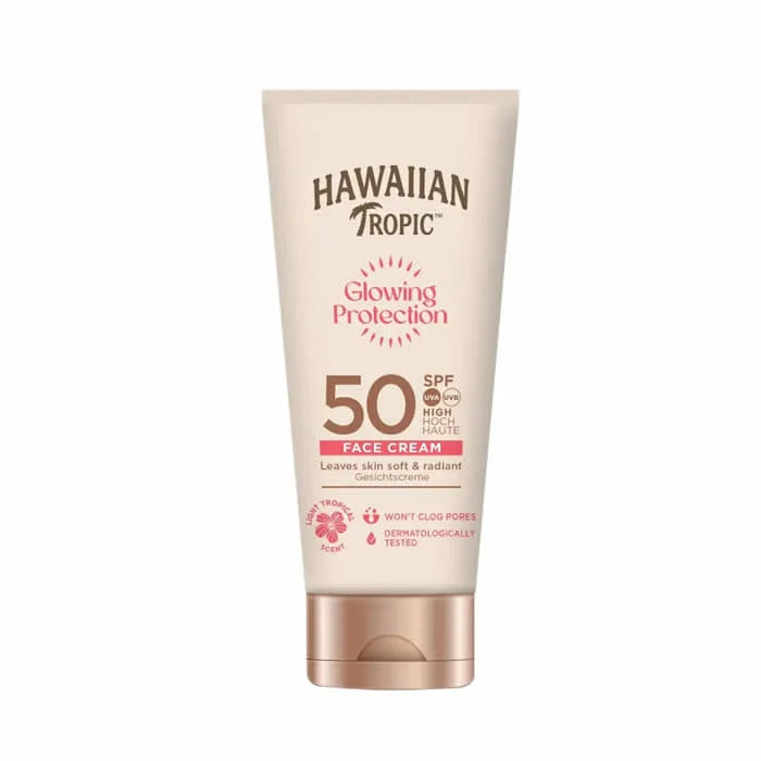 Hawaiian Tropic Glowing Protection Gezichtscrème Spf50 50ml