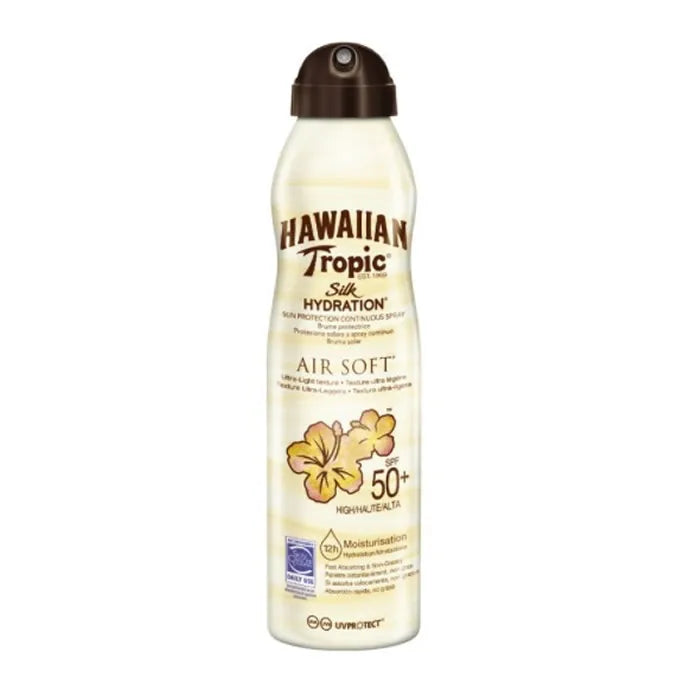 Hawaiian Tropic Silk Hydration Air Soft Zonnebrand Spray SPF50+ 220ml