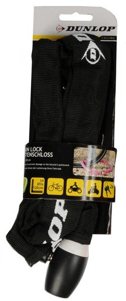 Dunlop - Fietsslot met cijfercode 120 cm (zwart)