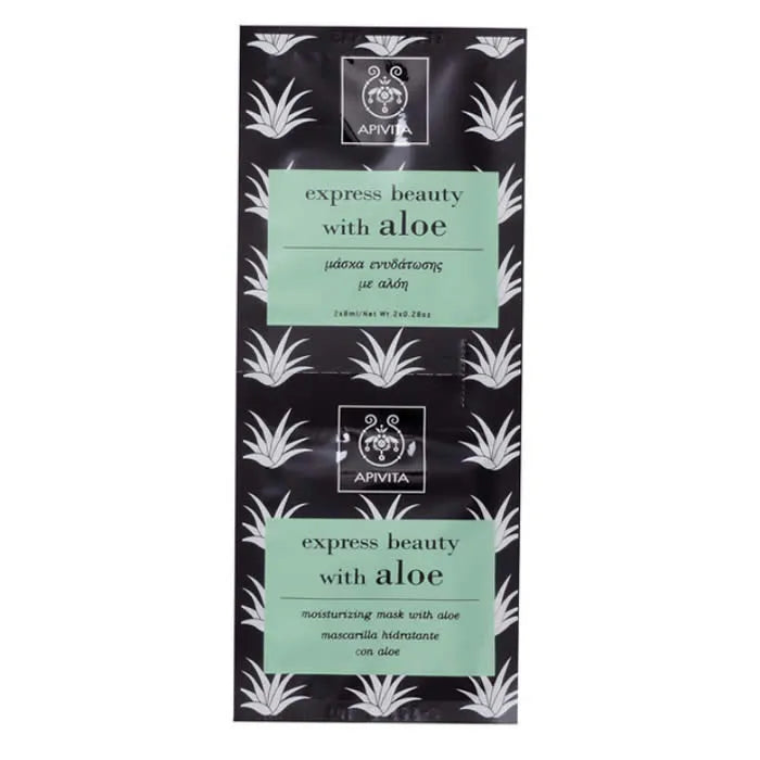 Apivita Beauty Express Hydraterend en Verfrissend Gezichtsmasker met Aloë 2x8ml