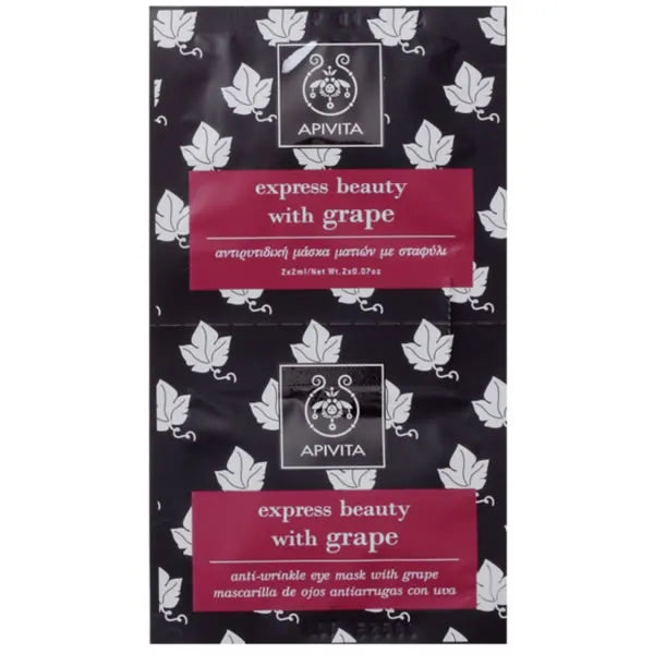 Apivita Anti-Wrinkle Eye Mask met Druif 2x2ml