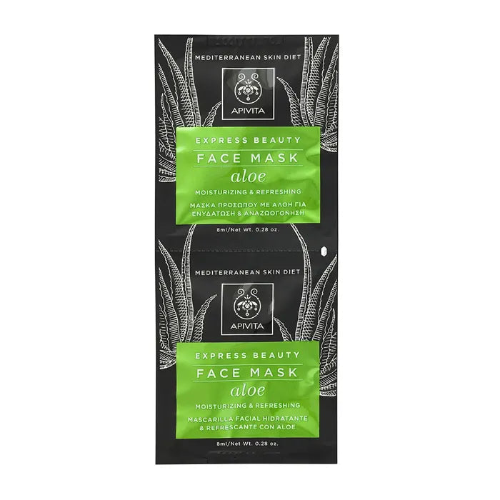 Apivita Aloe Express Gezichtsmasker 2x8ml