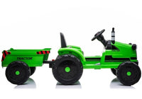 Tractor met aanhanger YSA021A groen (7)