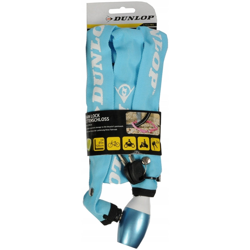 Dunlop - Fietsslot met cijfercode 120 cm (blauw)