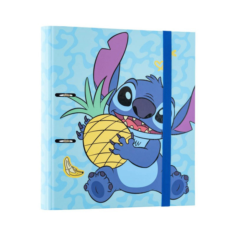 Disney Stitch - A4-ringband uit de Tropical-collectie (2 ringen, elastiek)