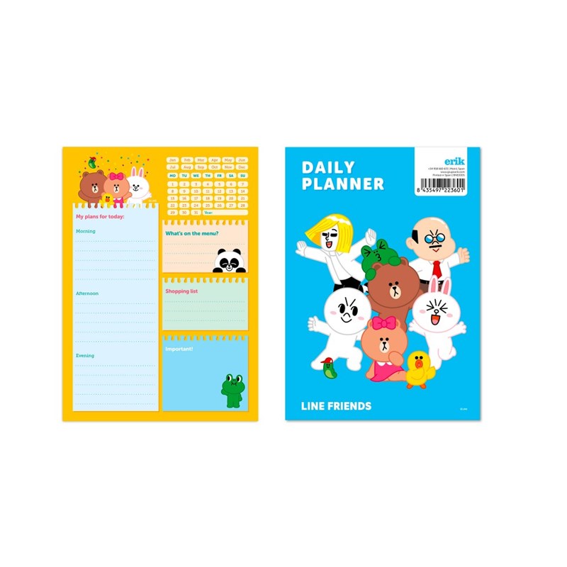 LINE FRIENDS - A5 dagplanner