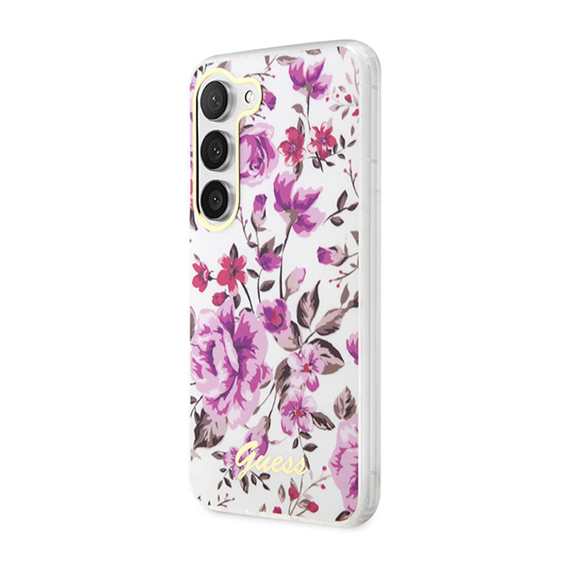 Guess Flower Collection - hoesje voor Samsung Galaxy S23+ (wit) (2)
