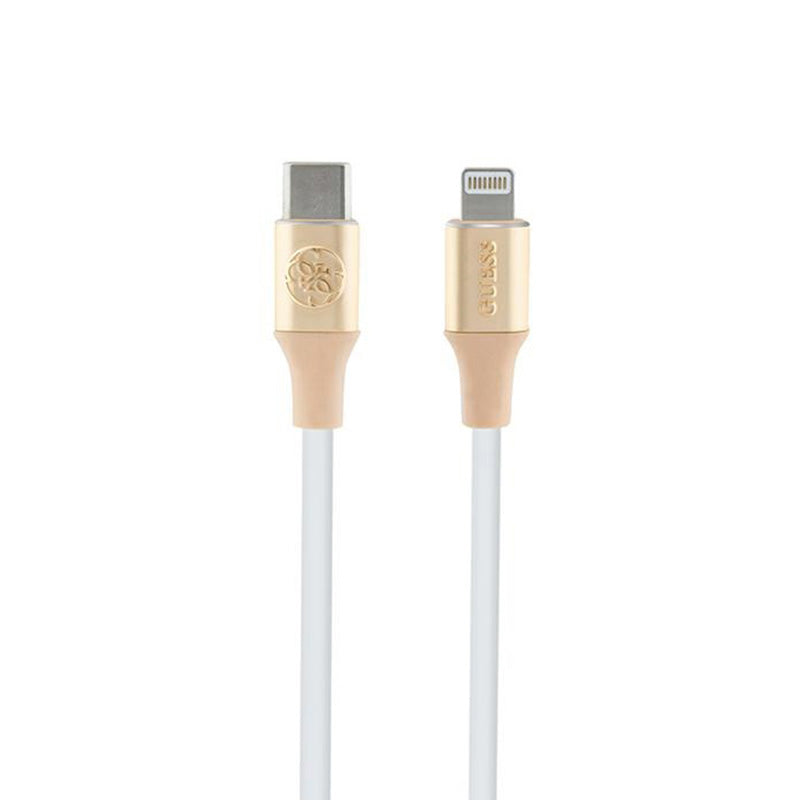 Guess Ebossed Logo - USB-C naar Lightning-kabel met MFi-certificering 1,5 m (goud)