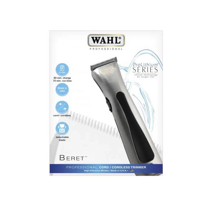 Wahl Lithium Ion Beret Professionele Trimmer met/zonder snoer