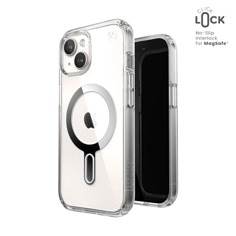 Speck Presidio Perfect-Clear ClickLock & MagSafe - Hoesje voor iPhone 16e / iPhone 15 / iPhone 14 / iPhone 13