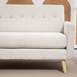 Tweezitsbank, comfortabel, 134x71x82 cm, beige (9)