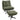 Loungestoel met hocker, 360° draaibaar, ribfluwelen bekleding, in hoogte verstelbare voetensteun, groen