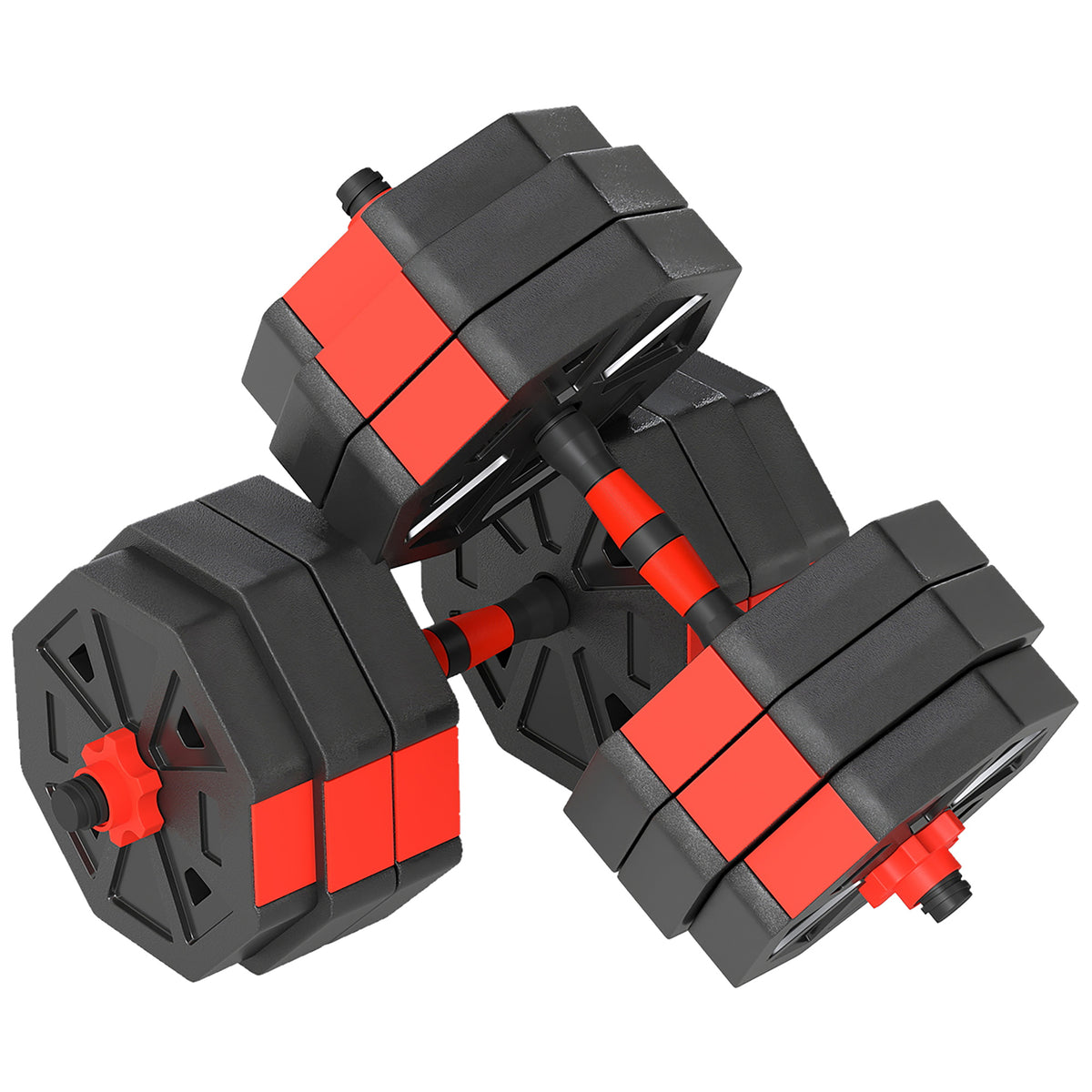 6-in-1 halterset dumbbells set dumbbells halters verstelbaar 30 KG voor krachttraining thuis