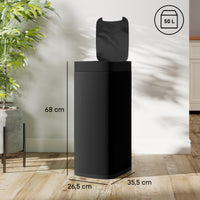 50L sensor-afvalemmer, contactloze keukenafvalemmer met bewegingssensor, vingerafdrukbestendig (3)