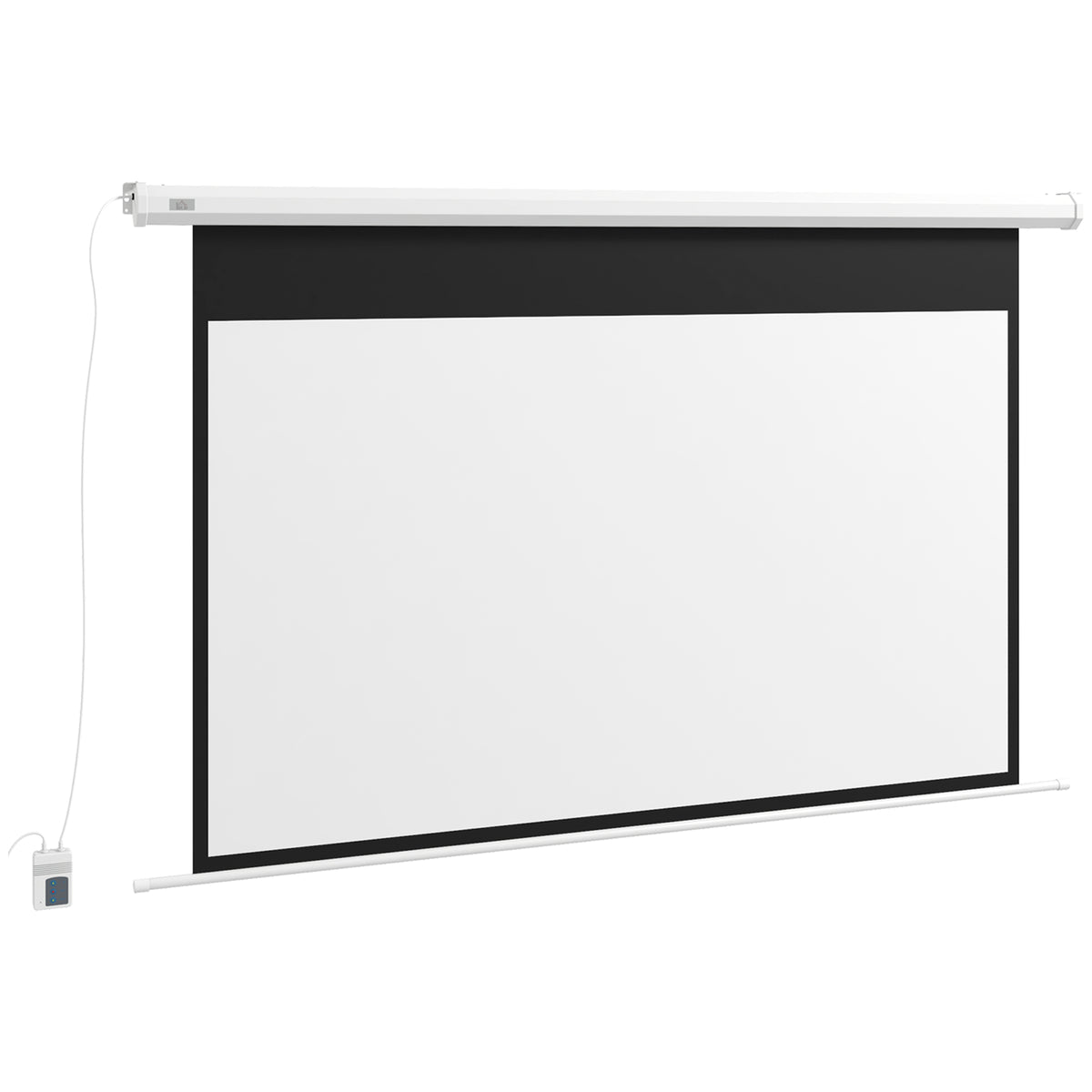Projectiescherm, projectiescherm, 16:9, 84 inch, afstandsbediening, motor