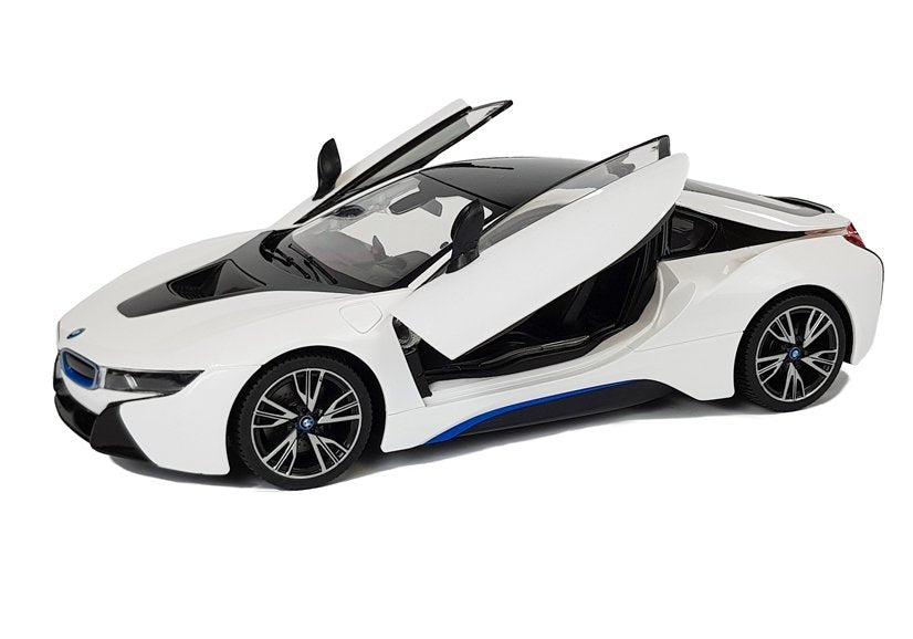 R/C auto BMW i8 Rastar 1:14 witte automatische deuren (2)