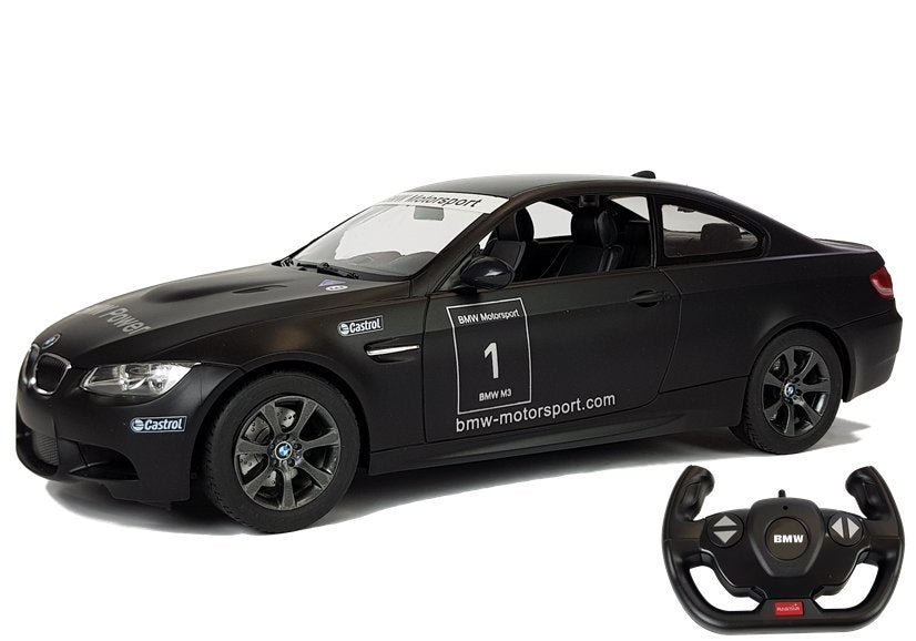 BMW M3 op afstand bestuurbare sportwagen RC Rastar zwart 1:14 (2)