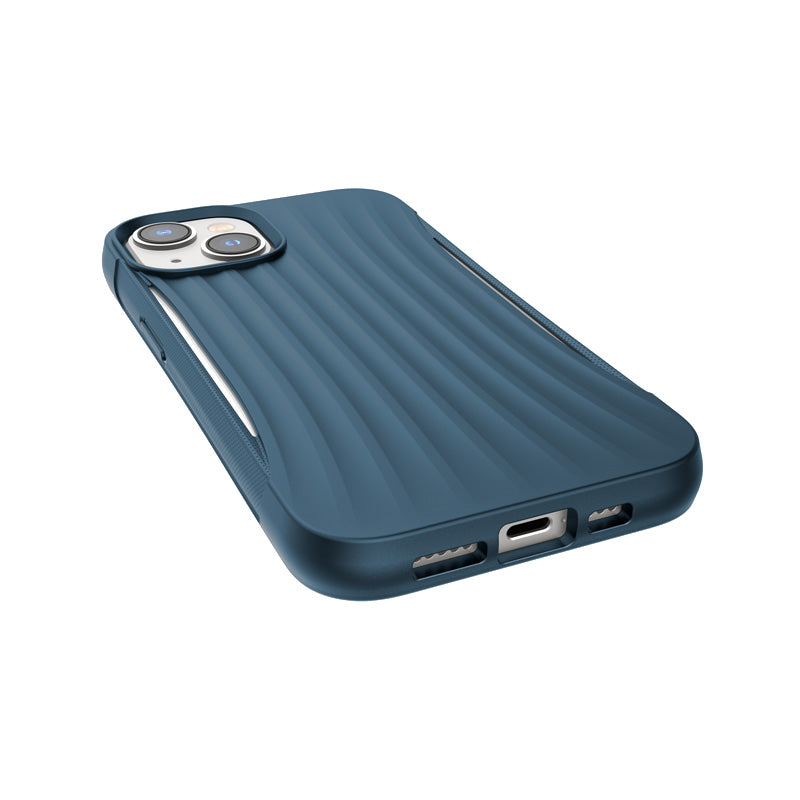 X-Doria Raptic Clutch - biologisch afbreekbaar hoesje voor iPhone 14 (valgetest tot 3 m) (blauw) (2)