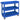 3-traps gereedschapswagen, 4 wielen, staal, 83B x 35,3D x 76H cm, blauw