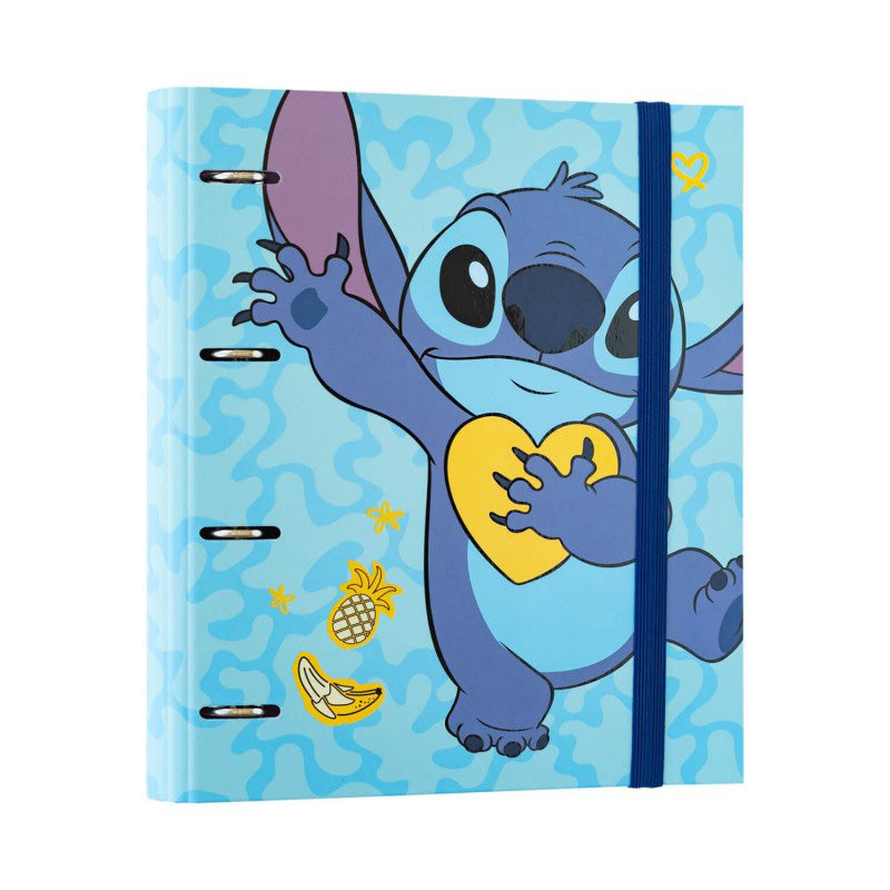 Disney Stitch - A4-map uit de Tropical-collectie (4 ringen, elastiek)