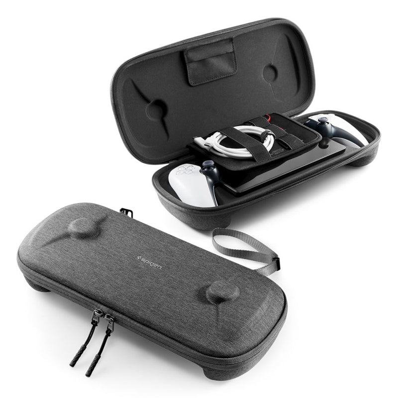 Spigen Klasden Pouch-tas – etui voor Sony PlayStation Portal (houtskoolgrijs)