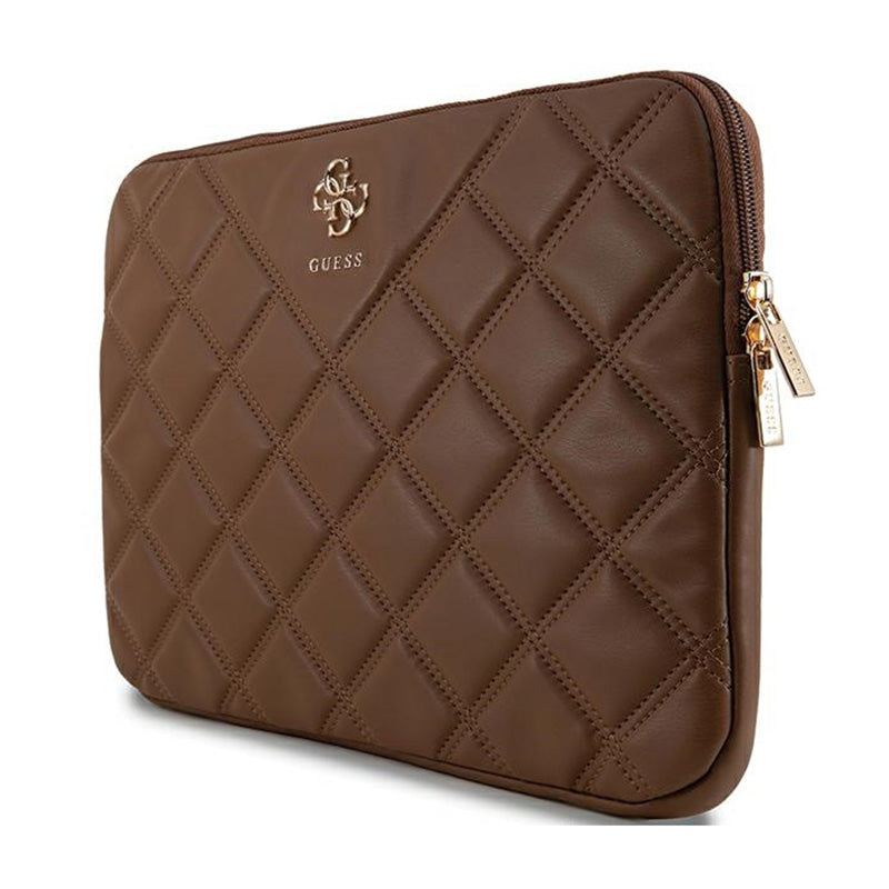 Guess Quilted 4G Sleeve – laptoptas 13" / 14" (bruin) (2)