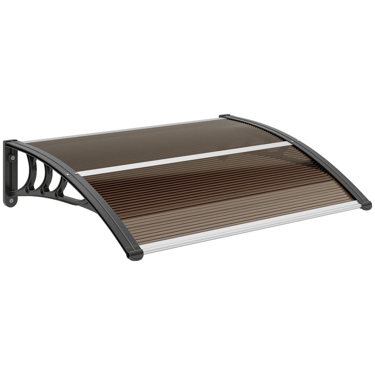Luifel voordeur 120 x 75 cm lessenaardak overkapping polycarbonaat