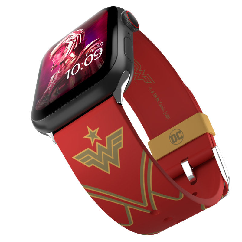 DC Comics - Horlogebandje voor Apple Watch 38/40/41/42/44/45/49 mm (Wonder Woman 1984: Crimson Armor)
