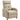 Relaxfauteuil met ligfunctie, uitschuifbaar voetensteun, pocketvering, tot 150 kg, beige