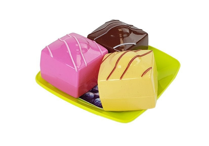 Eten desserttaartset met dienblad (3)