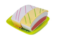 Eten desserttaartset met dienblad (4)