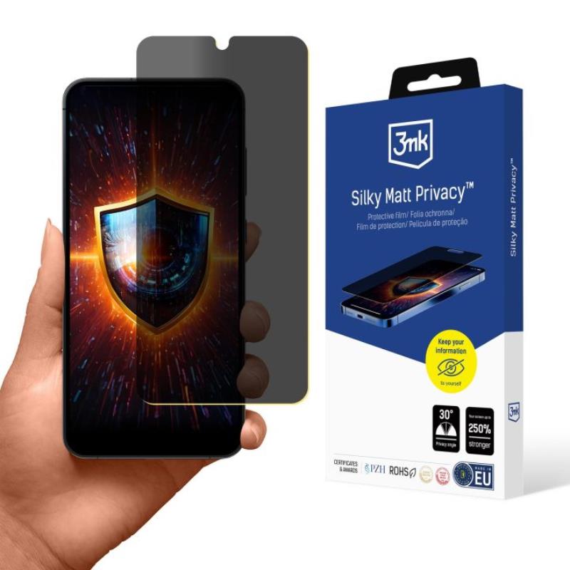 3mk Silky Matt Privacy - Matte privacyschermfolie voor Samsung Galaxy S25+