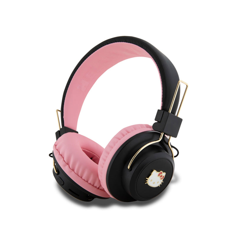 Hello Kitty Metal Logo Ronde Vorm - draadloze in-ear Bluetooth V5.3 hoofdtelefoon (roze)