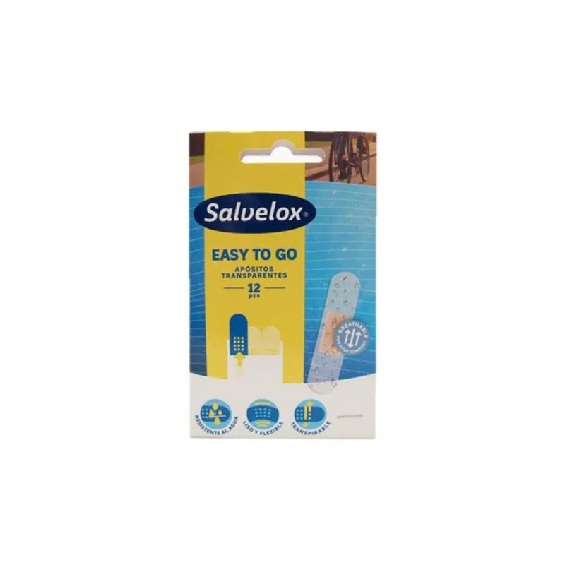 Salvelox Easy to Go Transparante Pleisters 12 stuks