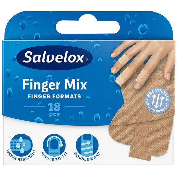 Salvelox Finger Mix Pleisters 18 stuks