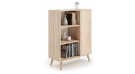 Bookcase Fondi - wooden legs