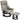 Relaxfauteuil met massagefunctie, tv-fauteuil met zijvak, kunstleer, grijs
